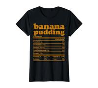 Banana Pudding Valori nutrizionali 2021 Ringraziamento Nutrizione Maglietta con Stampa Grafica Economica, Donna, Nero, S
