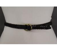 Banana Republic Donna Intrecciato Bianco Ecopelle Marrone Cintura Oro Metallo