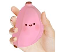 Banana Shaped Stress Relief Toy - Sensory Squeeze Ball for Relaxation | TPR Material with Soft Elastic Texture, Stretchable Design, Hand Fidget Toy for Kids Teens Adults Classroom Office Travel Use