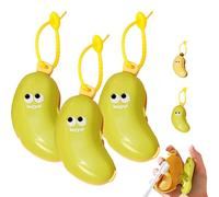 Banana Toothbrush Case, Banana Toothbrush Head Cover with Toothpaste Case,Portable Toothbrushs Holder with Silicone Toothpaste Dispenser, Travel Organizer, for Home Camping Outdoor (3 Pcs*Green)