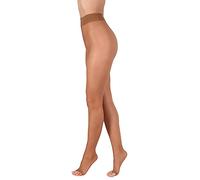 BANANALU Collant senza dita 15 denari, morbidi, trasparenti, punta aperta, bronzo, S