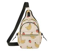 Bananas Fragole Borse a tracolla per le donne Sling Shoulder Bag Chest Bag