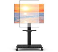 Bananaww Carrello TV Mobile Carrello TV Pesante a Piedistallo con Ruote Supporta Rotazione Verticale e Orizzontale