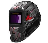Bananaww Casco Saldatura Auto Oscurante True Colour Grande Visiera 4 Sensori 0,04ms Reazione Solare Regolabile 9-13 per Mig TIG Arco Saldatori Professionali Design Moderno