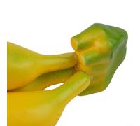 Banane finte decorative da utilizzare in progetti artistici di natura morta o come oggetti di scena in produzioni cinematografiche (3 teste)