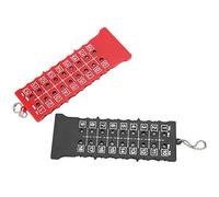 banapoy 2 Pezzi Contatore Punteggio a 18 Buche, Tabellone Segnapunti del Contatore dei Colpi Tabellone Segnapunti con Portachiavi, Accessorio per la Pratica dell'allenamento per