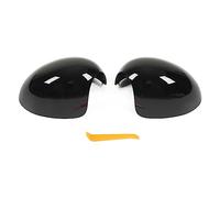 banapoy 2 Pezzi Copertura Specchietto Retrovisore, Calotta Specchietto Retrovisore Esterno Sinistro Destro Specchietti Sostituzione Guscio per Mini R55 R56 R57 R58 R59 R60 R61, Nero