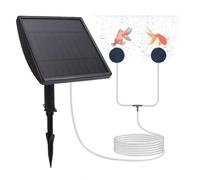 banapoy Aeratore per Stagno Solare, Aeratore Ossigeno per Acquario Ad Energia Solare, Ossigenatore per Pompa D'aria Gorgogliatore 2 modalità, per Acquario, Piccolo Stagno All'aperto