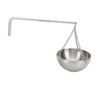 banapoy Ciotola per Aromaterapia per Sauna, Portabicchieri con Diffusore di Fragranze per Olio per Sauna in Acciaio Inossidabile con Braccio Oscillante, Ciotola per Olio Essenziale di Cedro per