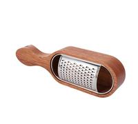 banapoy Grattugia per Formaggio con Manico in Legno con Contenitore, Grattugia Manuale per Zester, per Cucchiaio da per Parmigiano Manuale per Cioccolato, Frutta e Verdura