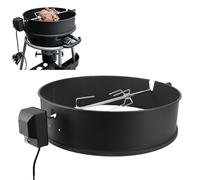 banapoy Kit di Girrosto in Acciaio Inossidabile, Kit Ad Anello Rotante Girarrosto a Grill Barbecue per Griglie a Carbone da 22", 2 to 3 RPM, Motore Elettrico per Barbecue Campeggio (EU)