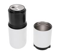 banapoy Macchina da caffè portatile, Macinacaffè da viaggio tutto in 350ml e kit per preparazione manuale caffè, Semiautomatica, 15 impostazioni macinatura, Riscaldamento rapido (WHITE)