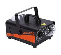 banapoy Macchina del Fumo 600W, Macchina del Fumo a Spruzzo Automatico da 2000 CFM con Palla da Discoteca Luci LED Colorate, Telecomando Senza Fili, per Halloween, Feste Ed Effetti (Spina europea