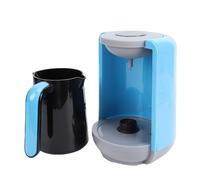 banapoy Macchina per caffè Turco, Caffettiera Elettrica da 400 W con Infusione Rapida in 5 Minuti, Caffettiera Mediterranea con Tazza di caffè per Preparare il tè da Viaggio in Ufficio a Casa (BLUE)