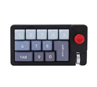 banapoy Numpad Meccanico Cablato, 12 Tasti Programmabile Caldo Scambiabile Caldo Cablato, RGB Multifunzione Joystick Ruota Numerica Tastiera Numerica, per PC per Laptop (BLACK)