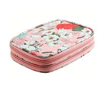 banapoy per Uncinetti, Organizer per Uncinetti in Tessuto Oxford 600D a Doppio Strato, Borse da Viaggio per Uncinetto con Protezione Imbottita e Compatte 19x14x4 Cm per la Casa e il Viaggio (Borsa