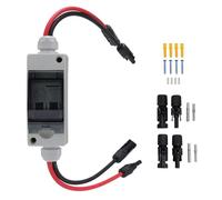 banapoy Sezionatore per Pannello Solare, Interruttore Automatico Miniaturizzato AC DC 40A Scatola Sezionatore Solare Fotovoltaico, per Rete Fotovoltaica Connessa Fuori Rete