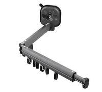 banapoy Stendibiancheria Retrattile, Bifold Salvaspazio Salvaspazio con Ventosa Appendiabiti a Parete, Stendibiancheria Pieghevole per Balcone Lavanderia Bagno