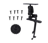 banapoy Supporto Ecoscandaglio Universale, Braccio Regolabile per Trasduttore 29-45,5 Cm, Sfera da 1,5 Pollici, Supporto per Elettronica Marina, for Kayak, Piccola Barca