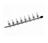 banapoy Valvola di Controllo Flusso Aria 8 Vie, Acciaio Inossidabile, per | Valvola a leva del flusso d\'aria regolabile, con uscita di ingresso da 4 mm, per separatore della pompa dell\'acquario