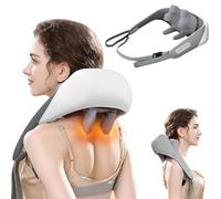 Banasuer - Massaggiatore Shiatsu 5D per schiena, spalle e collo, con calore, massaggio profondo per rilassamento muscolare e sollievo dal dolore, testa super grande per uso domestico e ufficio