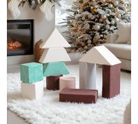 BanaSuper Blocchi di Schiuma 11 pezzi per Bambini, Morbide Set di Costruzione Albero di Natale, Blocchi Impilabili Giganti in Schiuma, Stimola Motricità e Creatività, Regalo per Ragazzi e Ragazze