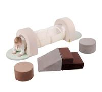 BanaSuper Blocchi di Schiuma con Tunnel di Gioco | Palestra Morbida per Arrampicata Bambini | Set Motricità e Tunnel per Interni | Gioco Educativo Montessori per Casa e Asilo
