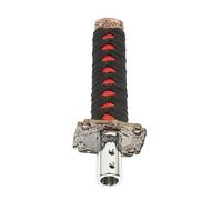 BANBE Corsa Universale Spada Samurai Pomello Del Cambio Automatico Katana In Metallo Testa Della Leva Del Cambio Parti Ricambio(Black-red)