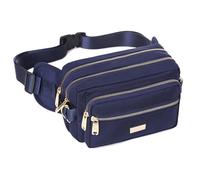 Banbituy Marsupio alla moda extra large per uomo e donna, marsupio impermeabile per escursionismo, corsa, ciclismo, palestra, sport all'aria aperta, viaggi, borsa da cintura, Blu navy, X-Large, Moda