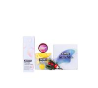 BANBU | Pack Glow | Set per la cura del viso con balsamo per le labbra fragola, olio per il viso Glow Elixir, balsamo detergente radiance e Gua Sha Ametista