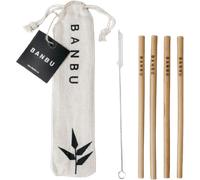 BANBU Set di Cannucce Riutilizzabili in Bambù - 1 Set