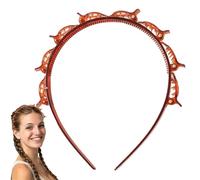 Banca con clip, fascia per le donne, Acconciatura a per le donne, Strumento per acconciatura in tende pettinatura per acconciatura per per colpi di coltura a strati intrecciati viaggiare
