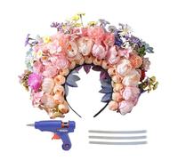 Banca Della Corona Di Fiori | Hoop Per Capelli Da Sposa, Copricapo Floreale Del Festival, Copricapo Di Per Incontri Di Primavera, Matrimoni, Feste, Costumi E Abiti Del Festival, Elegante Accessor