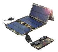 Banca di alimentazione solare 10W/5.5V/1.2A Banca di alimentazione solare portatile con pannello a 4 pieghevoli e batteria USB impermeabile alla tasca posteriore per tablet per smartphone da campeggi