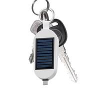 Banca di alimentazione solare- Caricatore del portachiavi mini con pannello di ricarica solaree porta di tipo C, pacco batteria portatile da 3000 mAh | Orologio wireless che ricarica la banca solare