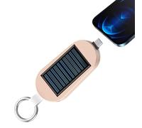Banca di energia solare, 3000 mAh Portachiavi caricatore solare alimentato banca con tipo C, orologio wireless che ricarica la banca di potere per il viaggio all'aperto di campeggio portatile 11 x 7,8