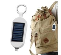 Banca di energia solare, 3000 mAh Portachiavi caricatore solare alimentato banca con tipo C, orologio wireless che ricarica la banca di potere per il viaggio all'aperto di campeggio portatile 11 x 7,8