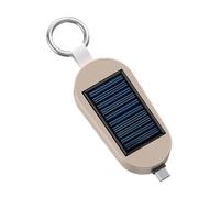 Banca Di Energia Solare Portatile - Tipo Canca Di Alimentazione Solare Di Tipo C | Dispositivo Di Ricarica Da 3000 MAh Con Portachiavi | 4.33*3.07*1,42 Pollici | Caricatore Portatile Con Orologio Wire