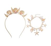 Banca Di Guscio Di Perle Da 1 Pezzo E Braccialetto Da 1 Pezzo, Gioielli Per Elementi Marini, Accessori Per Abbigliamento, Gioielli Creativi, Accessori Per Donne.