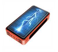 Banca di Potere, Caricatore Solare 100000Mah, Caricatore Portatile Ad Alta Capacità Ricarica Rapida, Batteria Esterna con Indicatore di Stato LED, con 5 Uscite compatibili per Smart