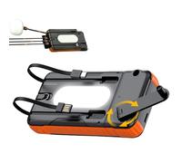 Banca di potere con pannello solare, impermeabile, con torcia luminosa, batteria esterna solare con manovella, per smartphone, fotocamera, tablet, campeggio, escursionismo e zaino