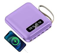 Banca Di Potere Portatile Da 5000 mAh - Banca Di Ricarica Con Display Digitale Ultraleggero Caricatore Per Telefono Compatto E Leggero | Viaggi D'affari, Banca Di Batteria Portatile Per Telefoni
