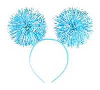 Banca di tinsel con palline per bambini strisce di lamina testa boppers glitter natalizi per capelli di natale performance band stage per capelli accessori per le donne feste di compleanno di Natale,