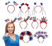 Banca patriottica, fascia del 4 luglio,Patriotic Flag Head Boppers - del Memoriale a 8 coppie e del 4 luglio, festa per il giorno 'indipendenza, in costume da parata, celebrazioni per eventi barbecue