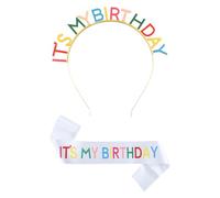 Banca Per Lettere Da 1 Pezzi, Tracolla Da 1 Pezzi, Questo È Il Mio Compleanno, Divertimento Di Oggetti Di Scena, Set Di Decorazioni Per Feste Di Compleanno Per Ragazze.