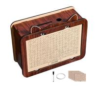 Banca per monete in legno - Cassaforte riutilizzabile con indicatore di conteggio, giocattolo per la conservazione del denaro, forte design chiudibile, regalo di formazione del budget, pratico