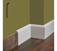 Bancale da 62,4ml di Battiscopa Coprimarmo FIRENZE in POLIMERI FeelingWood-HD 144x23mm - BIANCO