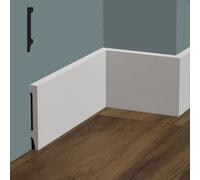 Eternal Parquet bancale da 72ml di Battiscopa Diritto Squadrato in POLIMERI FeelingWood-HD 120x15mm - Bianco