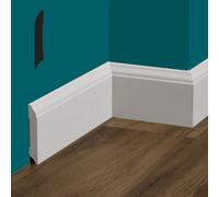 bancale da 86,4ml di Battiscopa BAROCCO in POLIMERI FeelingWood-HD 100x15mm - BIANCO