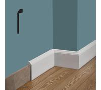 bancale da 86,4ml di Battiscopa Coprimarmo FIRENZE in POLIMERI FeelingWood-HD 100x22mm - BIANCO